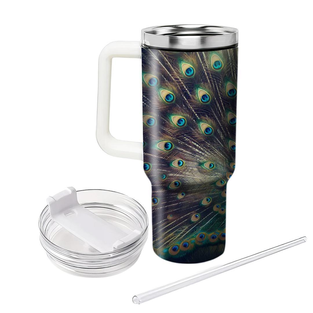 Enchanting Peacock Dance  Travel Tumblers