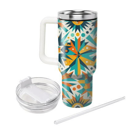 Geometric Starburst  Insulated Tumblers