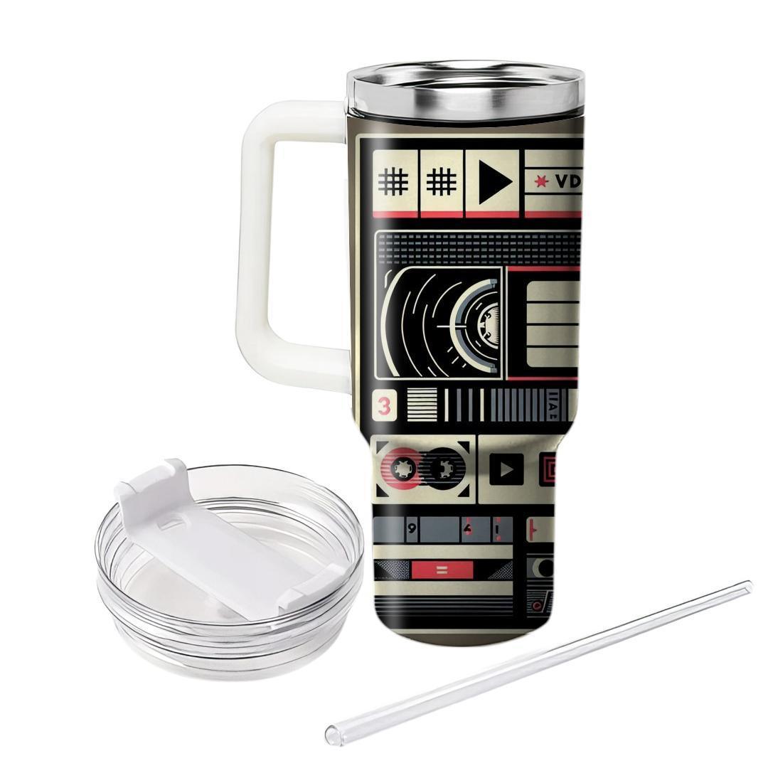 Vhs Tape Vibes  Personalized Tumblers