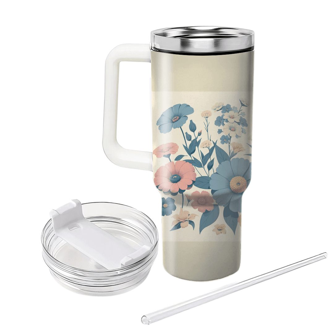 Vintage Floral Harmony  Custom Tumblers
