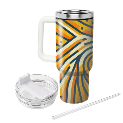 Spiral Sunburst Pattern  Insulated Tumblers