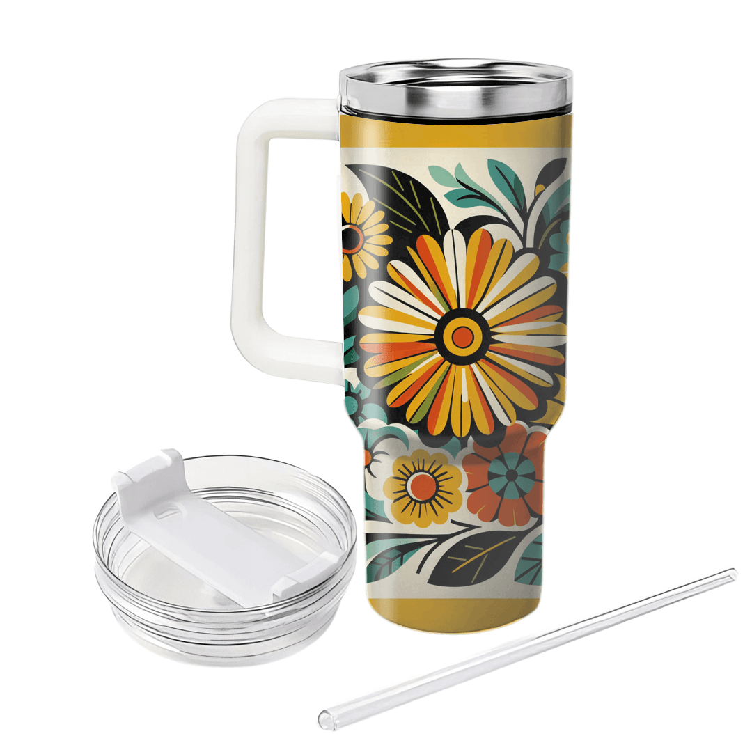 Bright Sunshine Blooms Travel Tumblers