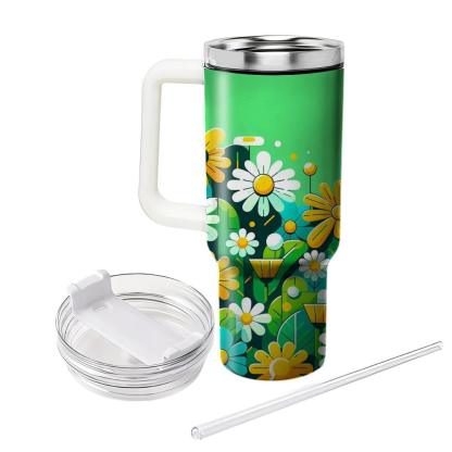 Delightful Daisy Patch  Insulated Tumblers