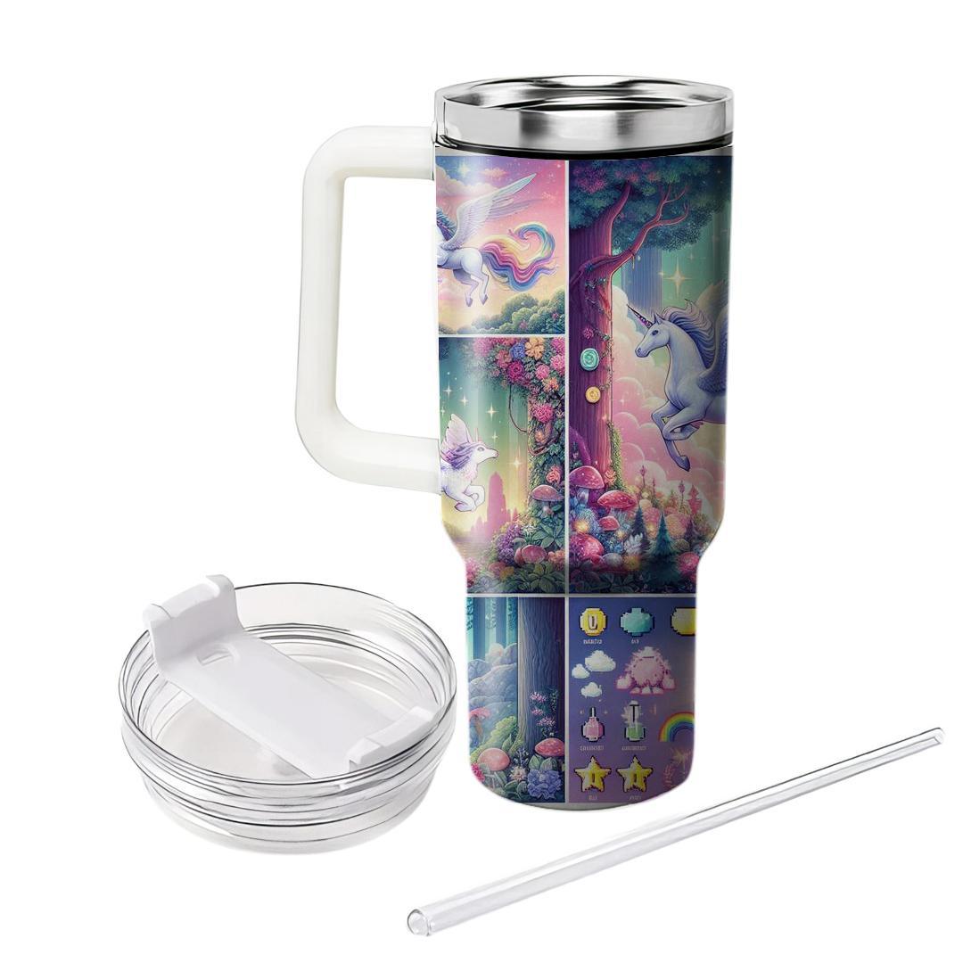 Fantasy Video Game World  Personalized Tumblers