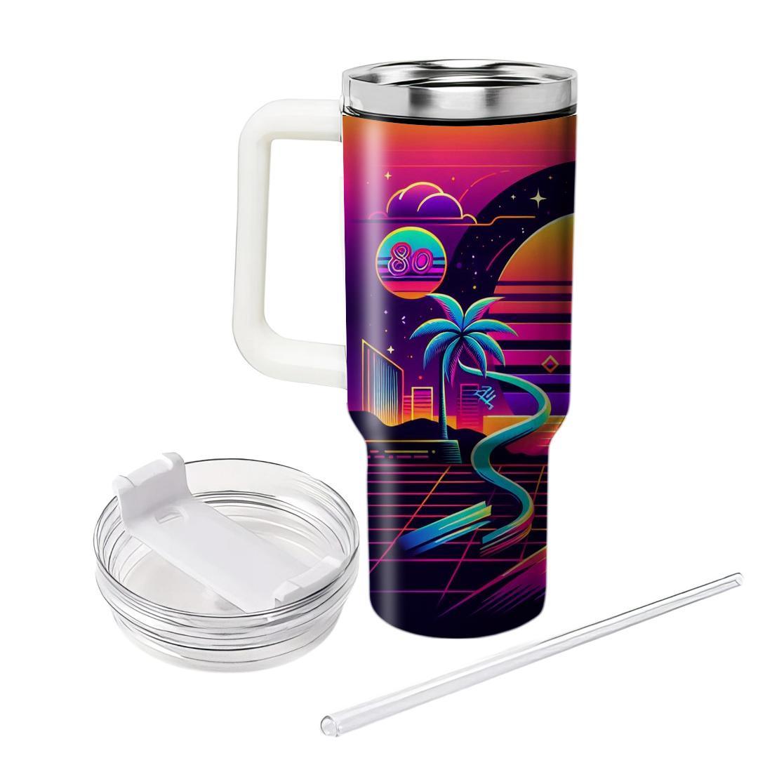 Neon Palms  Tumblers With Lids