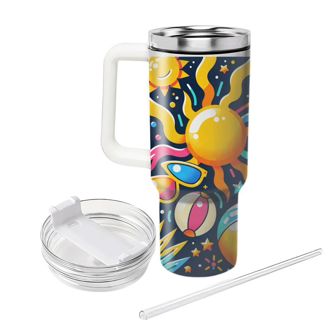 Funky Summer Days  Tumbler Cups