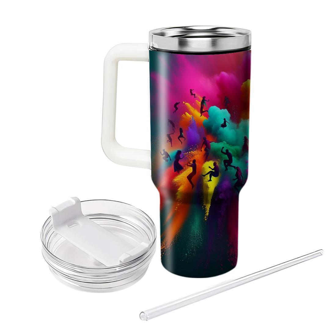 Canvas Of Colors - Holi Festival  Tumblers With Lids