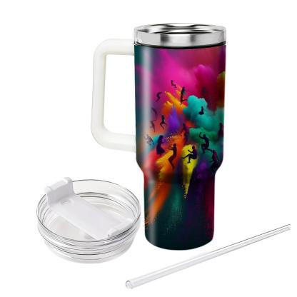 Canvas Of Colors - Holi Festival  Tumblers With Lids