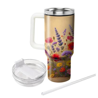 Mediterranean Wildflower  Tumbler Cups
