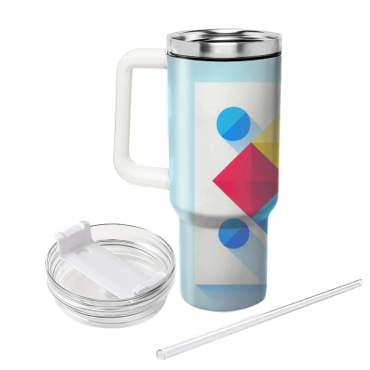 Geometric Burst Of Color  Custom Tumblers