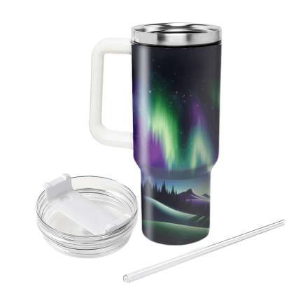 Winter Northern Lights  Tumbler Cups