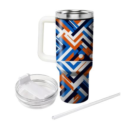 Geometric Zigzag Rhythm  Tumbler Cups