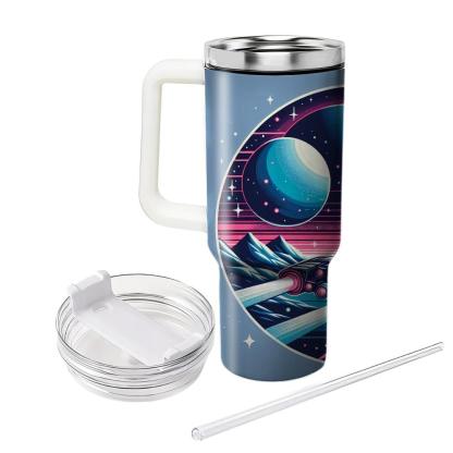 Retro Sci-fi Expedition  Personalized Tumblers