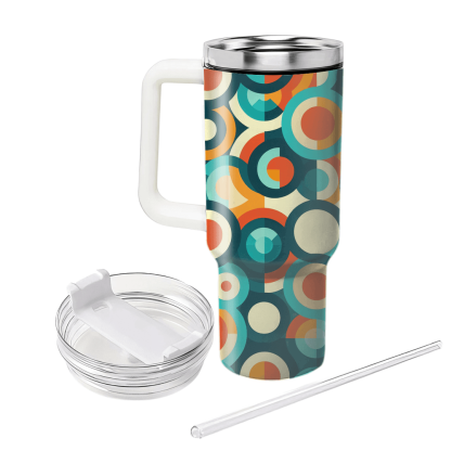 Circular Grid Pattern  Insulated Tumblers