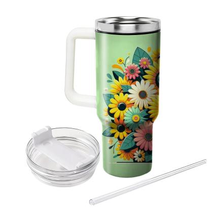 Sunny Garden Blooms  Insulated Tumblers