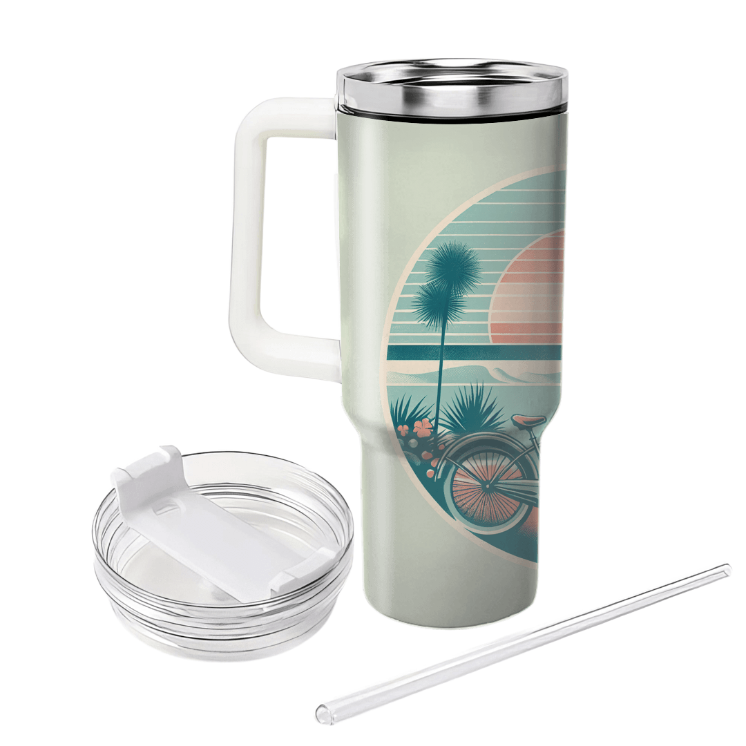 Retro Beach Cruiser  Custom Tumblers