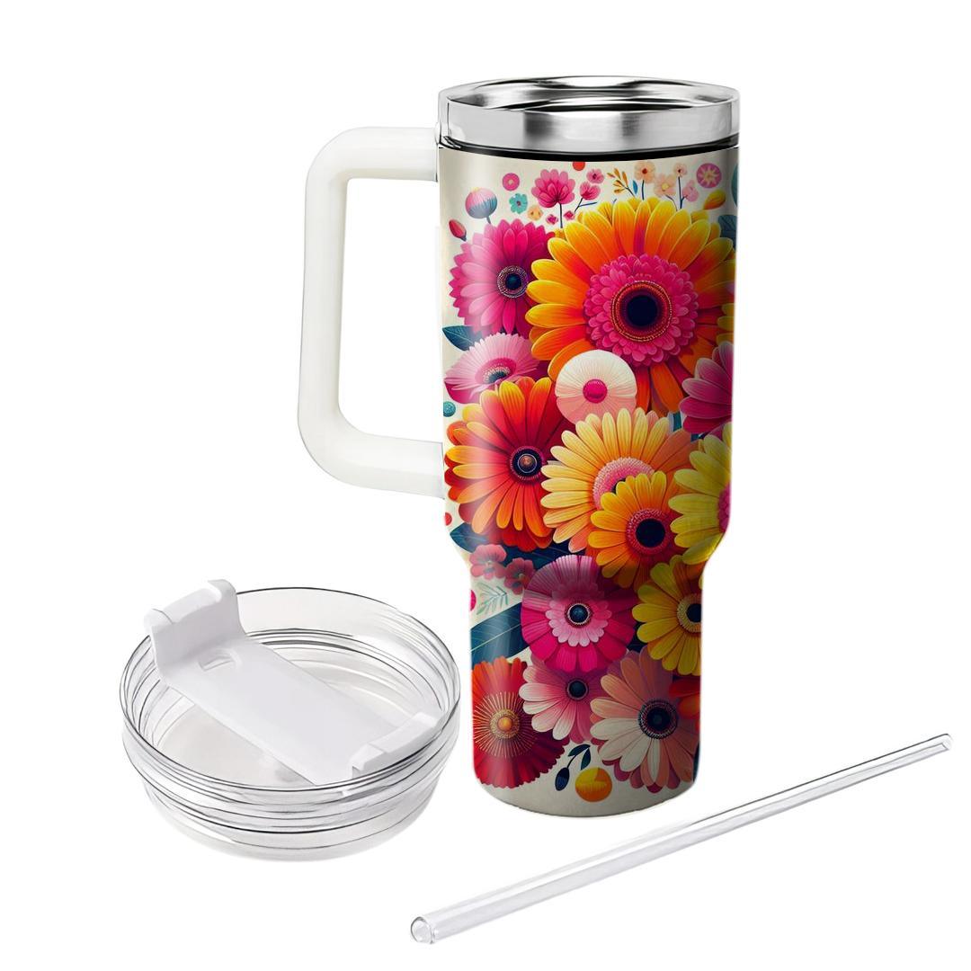 Colorful Blossom Party  Unique Tumblers