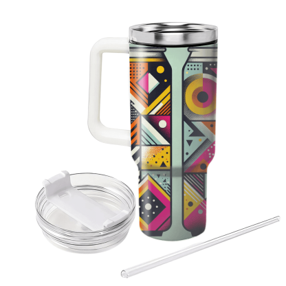 Funky Geometric Abstraction  Custom Tumblers