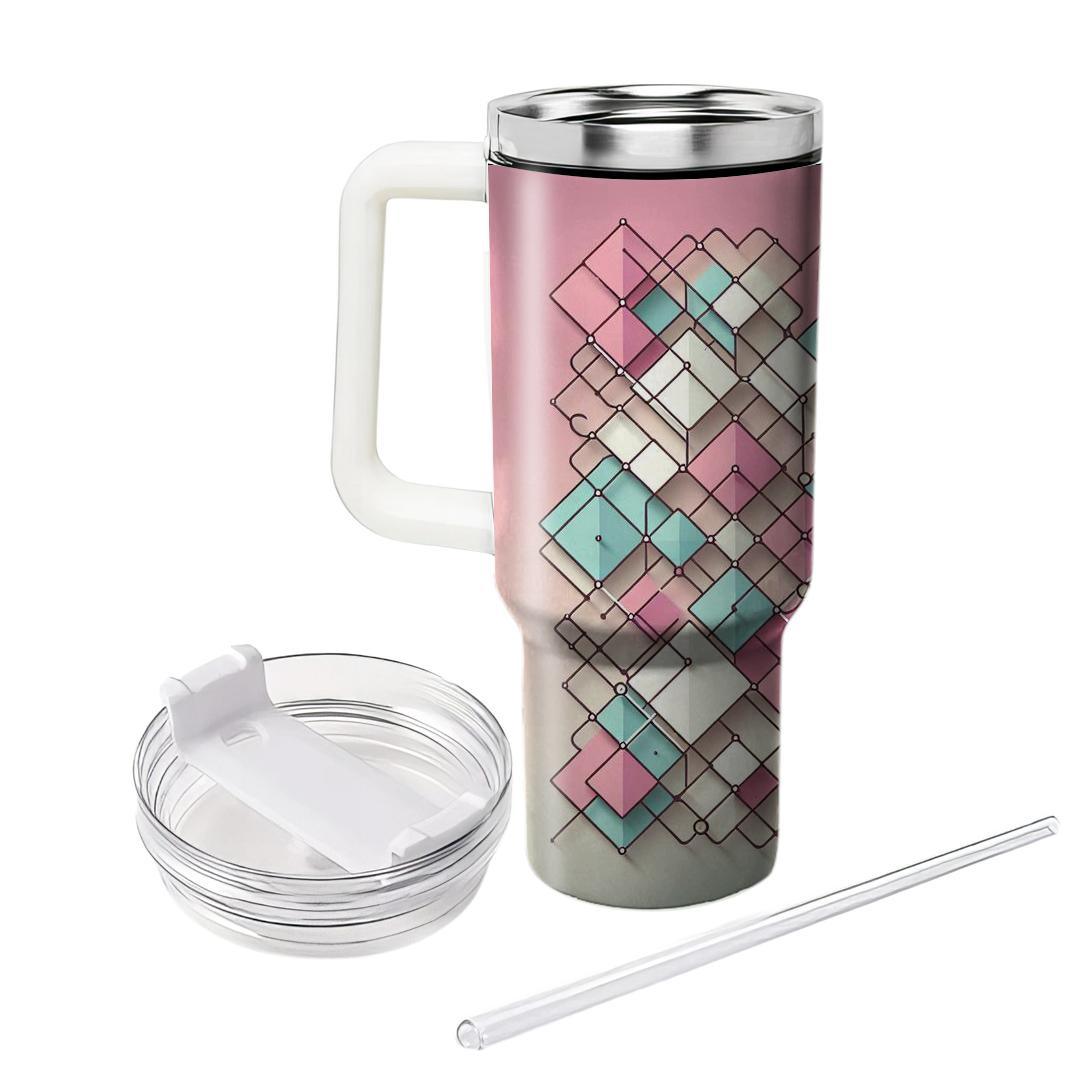 Charming Diamond Pattern  Tumblers For Gifts