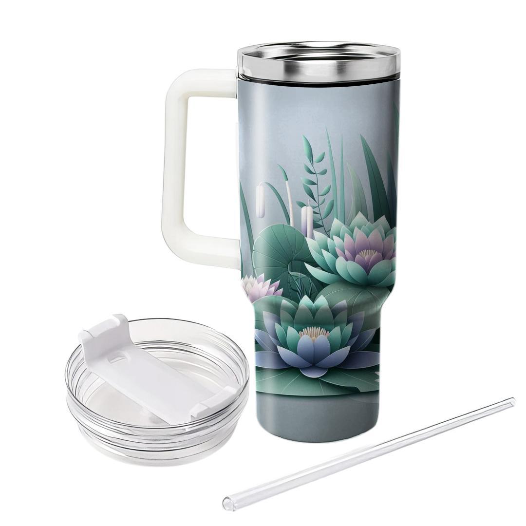 Calm Waters Floral  Personalized Tumblers