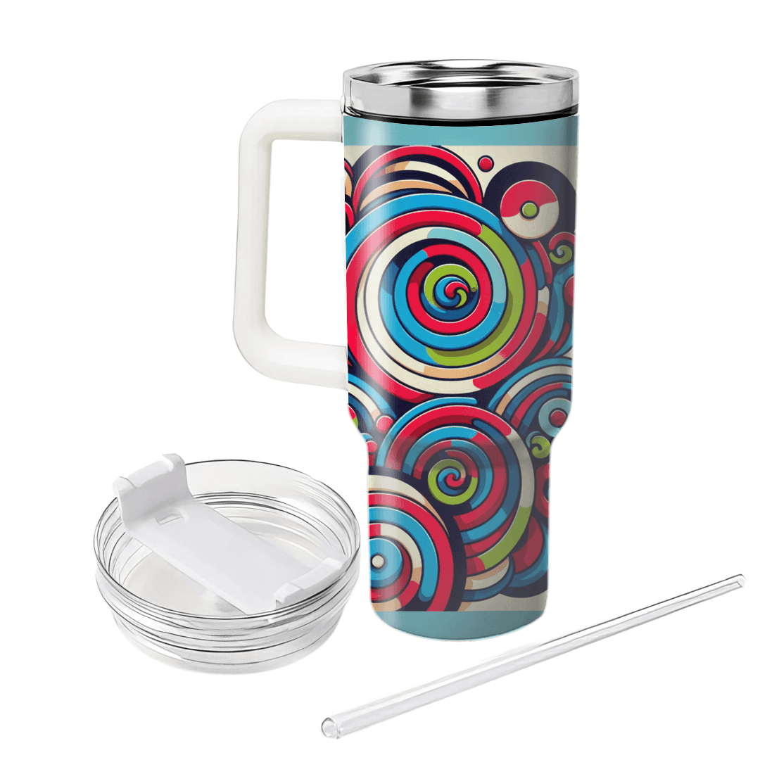 Groovy Spiral Vortex  Custom Tumblers