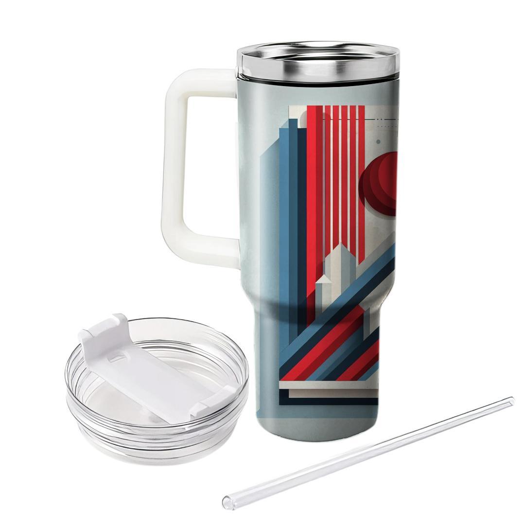 Diagonal Stripe Energy  Insulated Tumblers