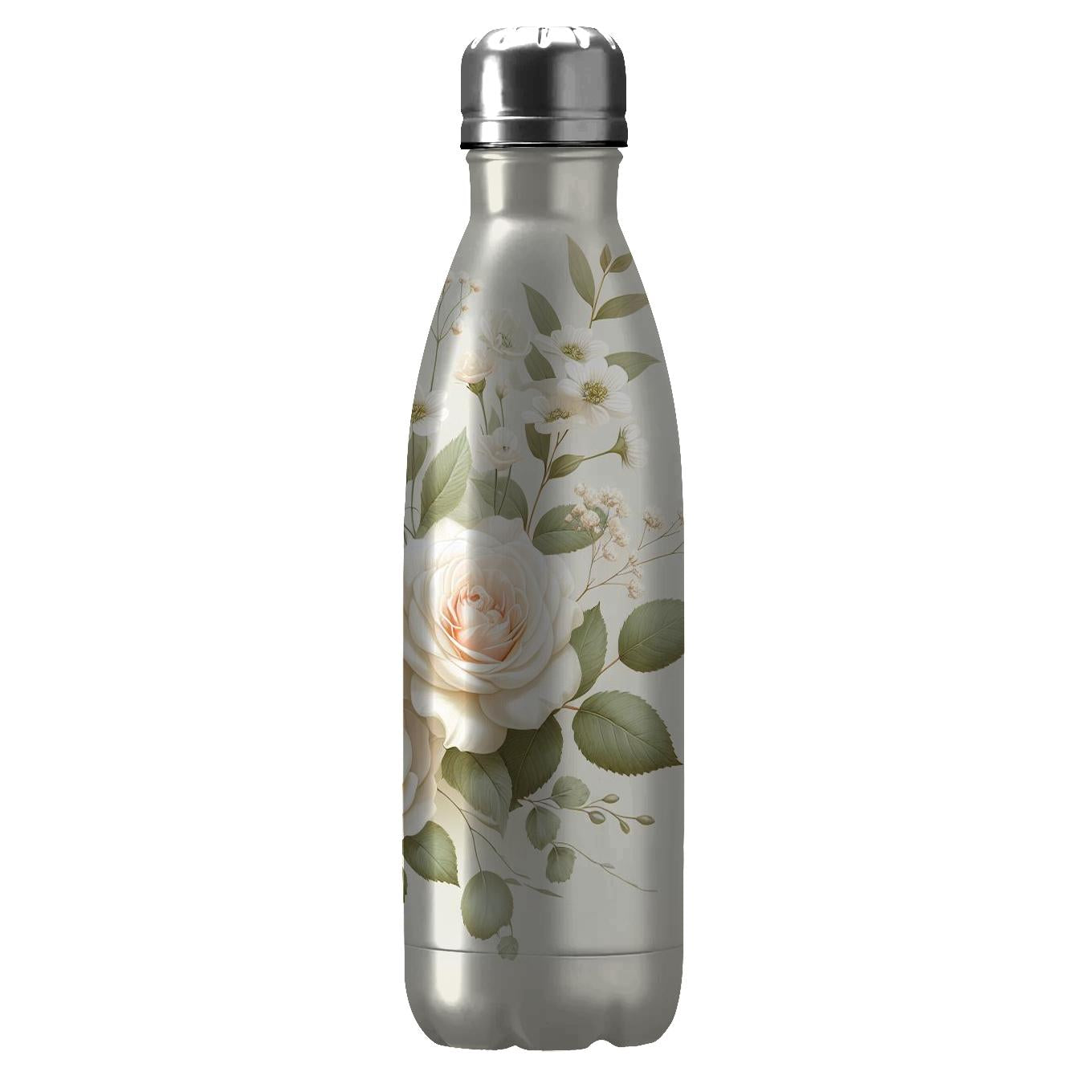 Classic English Rose Tumblers With Lids