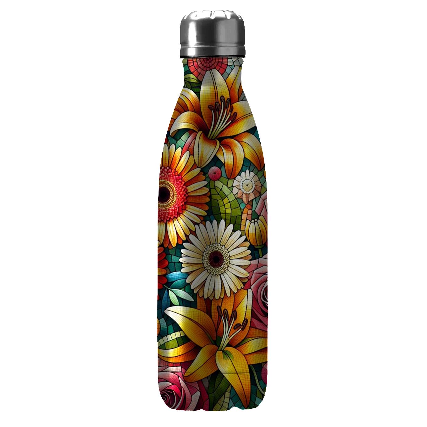 Radiant Floral Mosaic Custom Tumblers