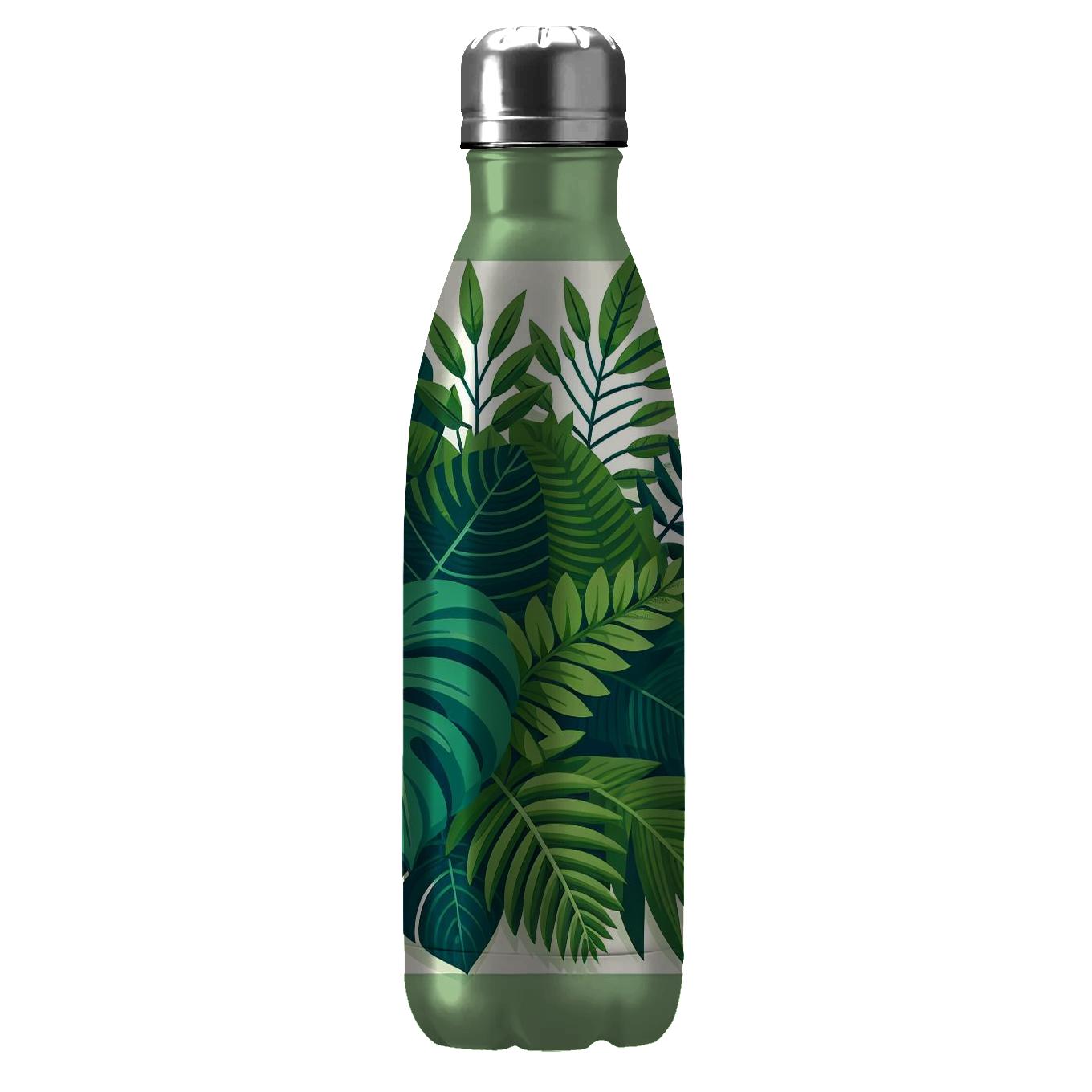 Tropical Leaf Wonderland Tumblers With Lids