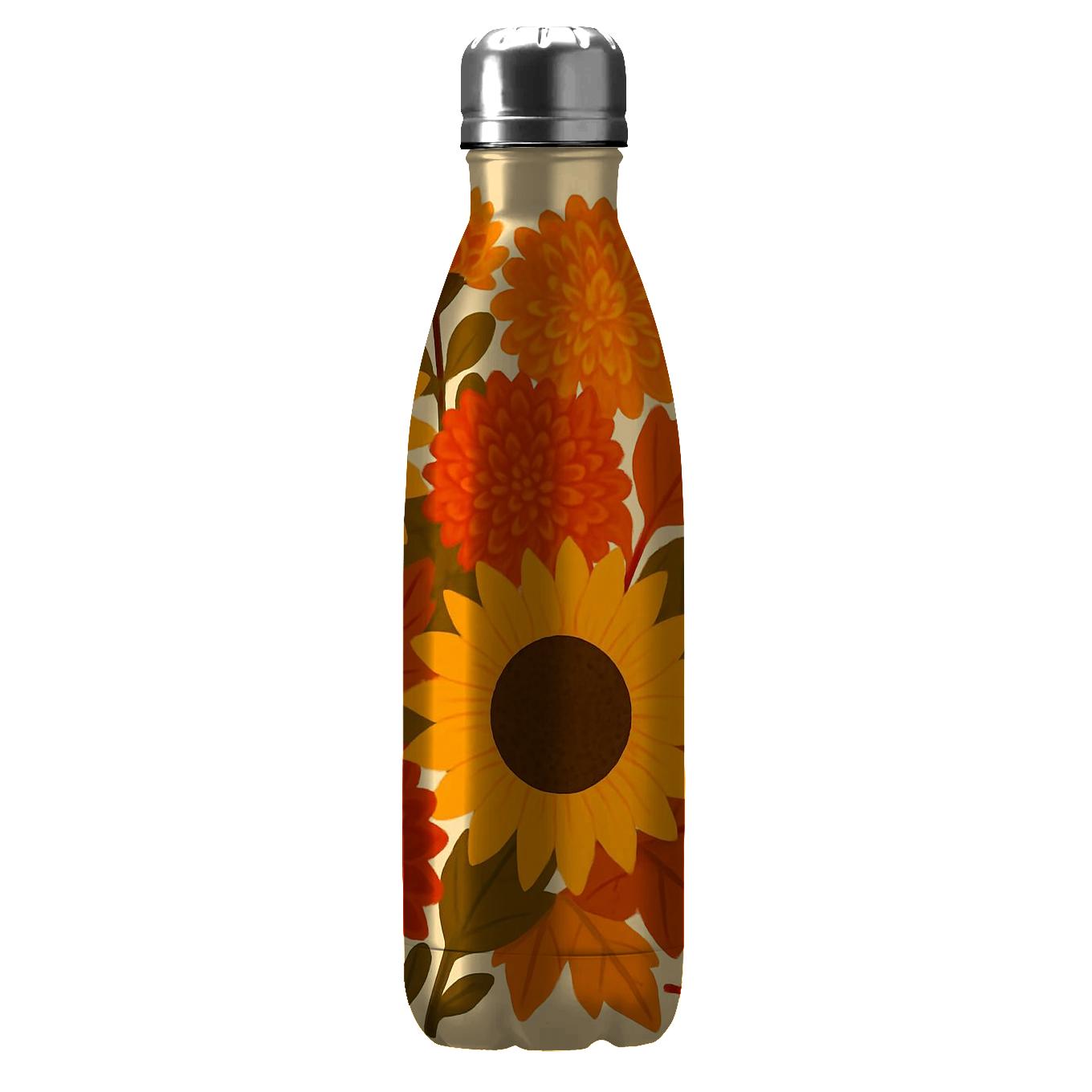 Autumn Floral Harvest Tumblers With Lids