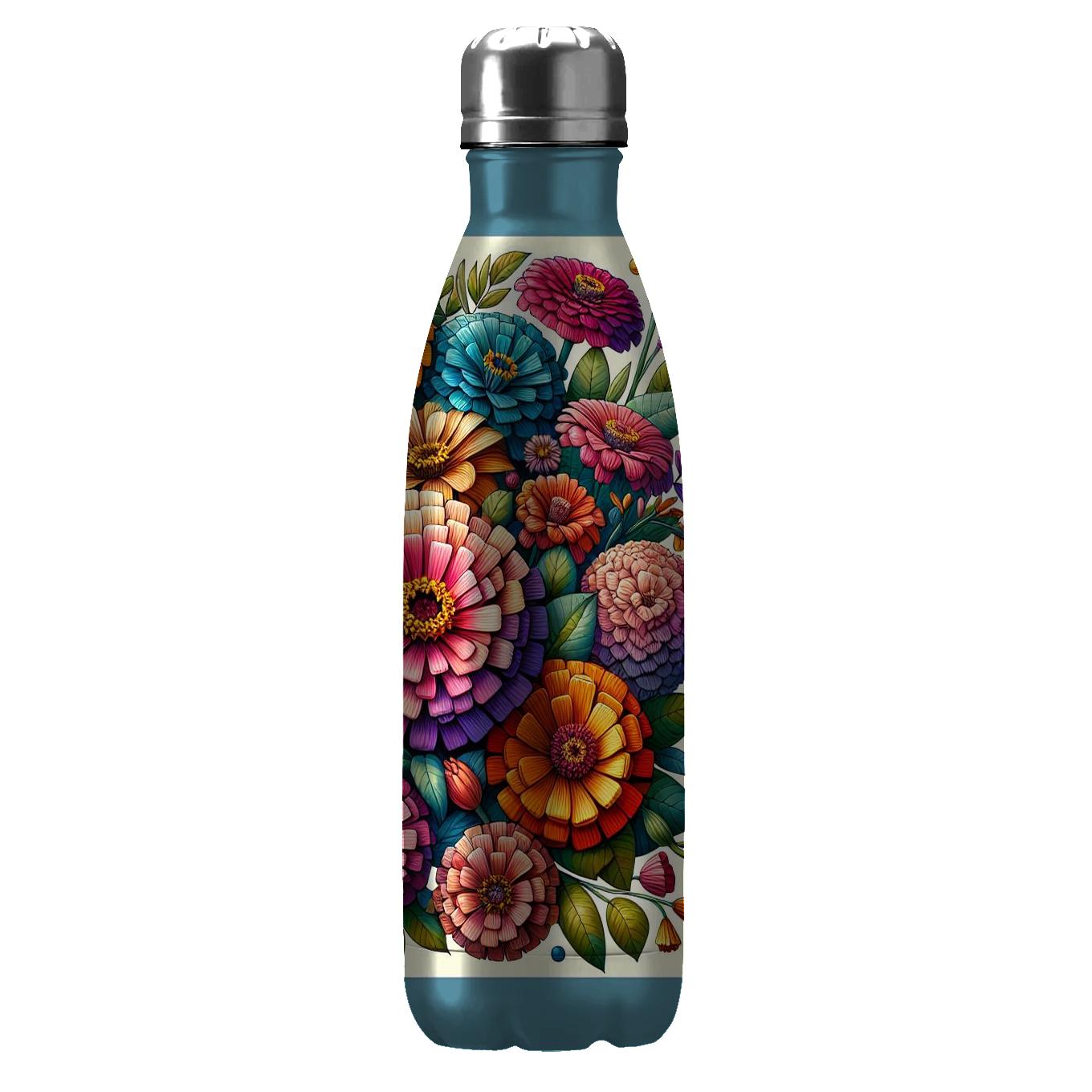 Bold Floral Mosaic Insulated Tumblers