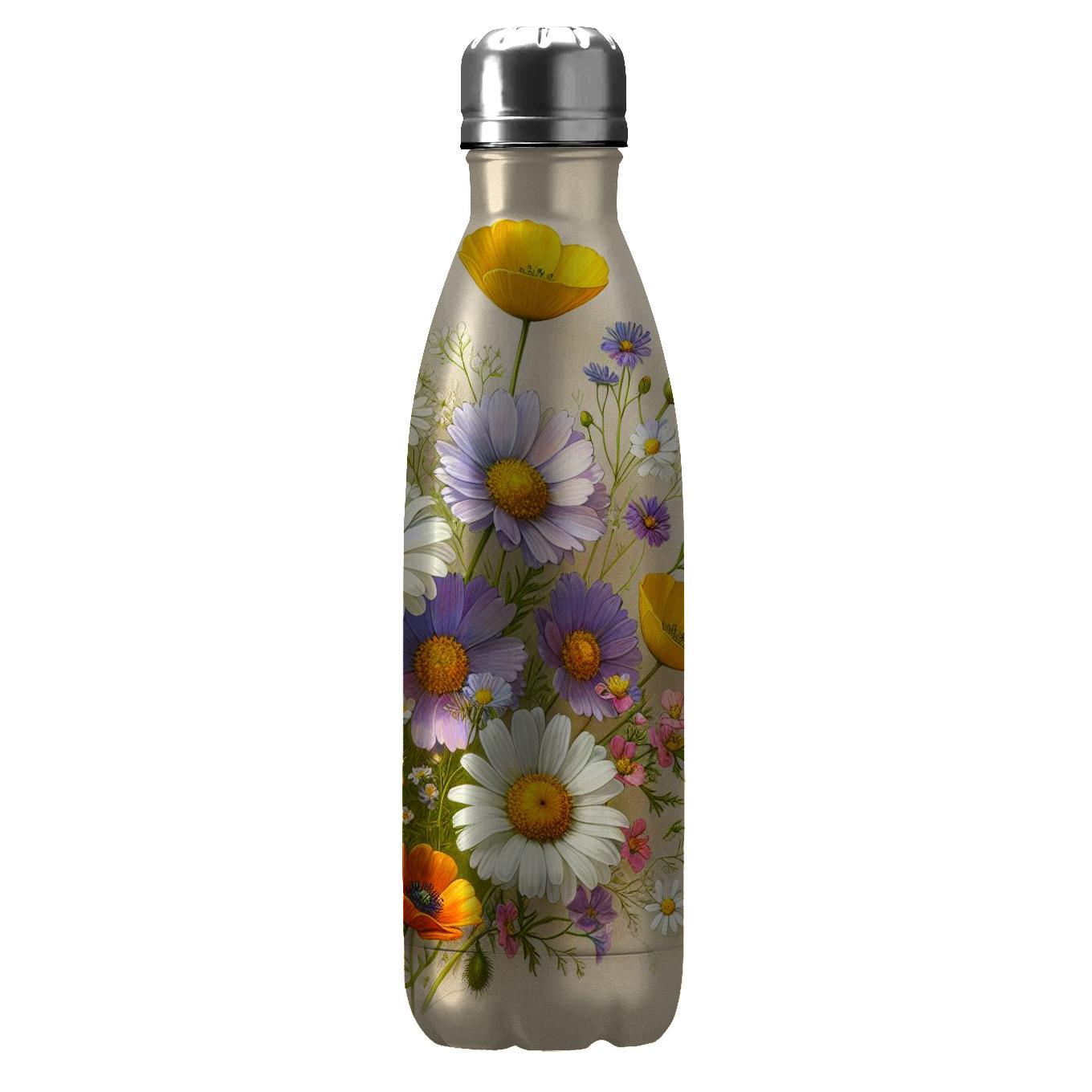 Timeless Wildflower Bouquet Tumblers With Lids