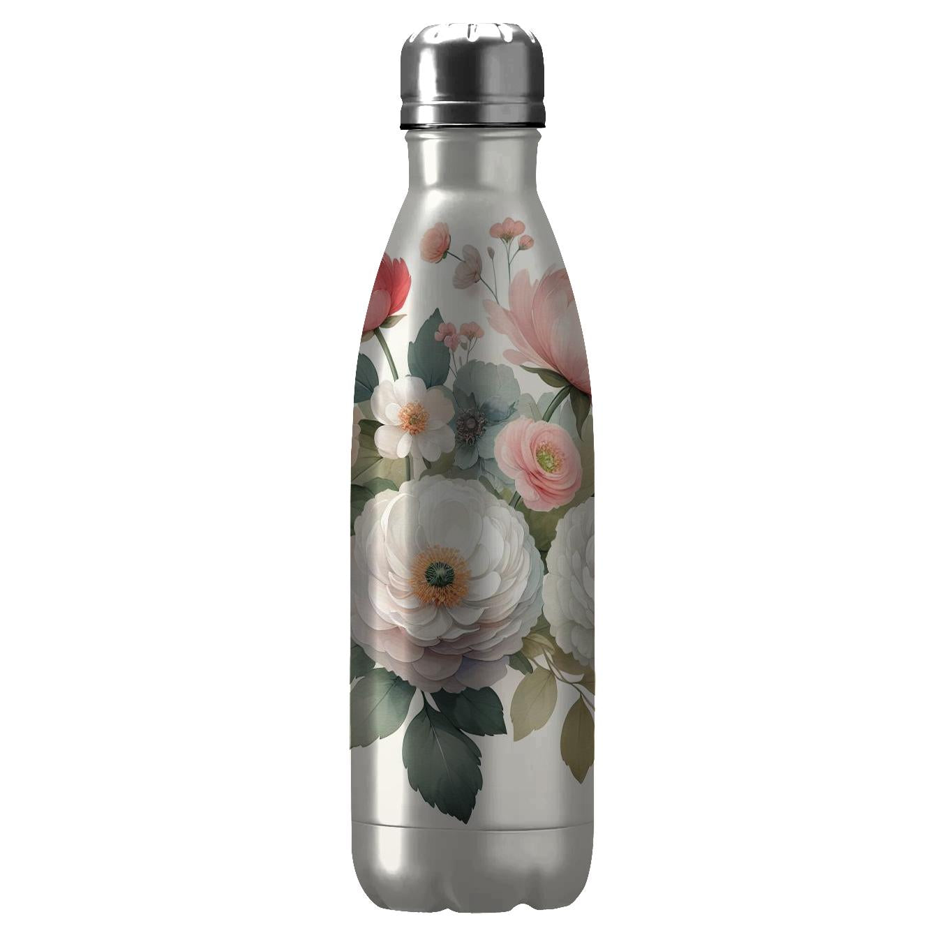 Chic Floral Watercolor Tumblers With Lids