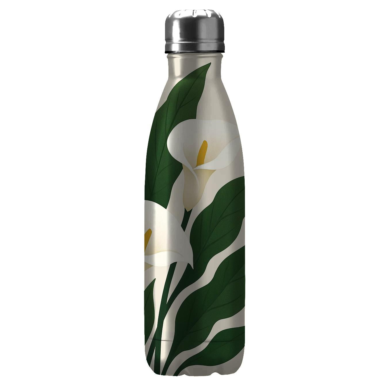 Elegant Calla Lily Arrangement Tumblers With Lids