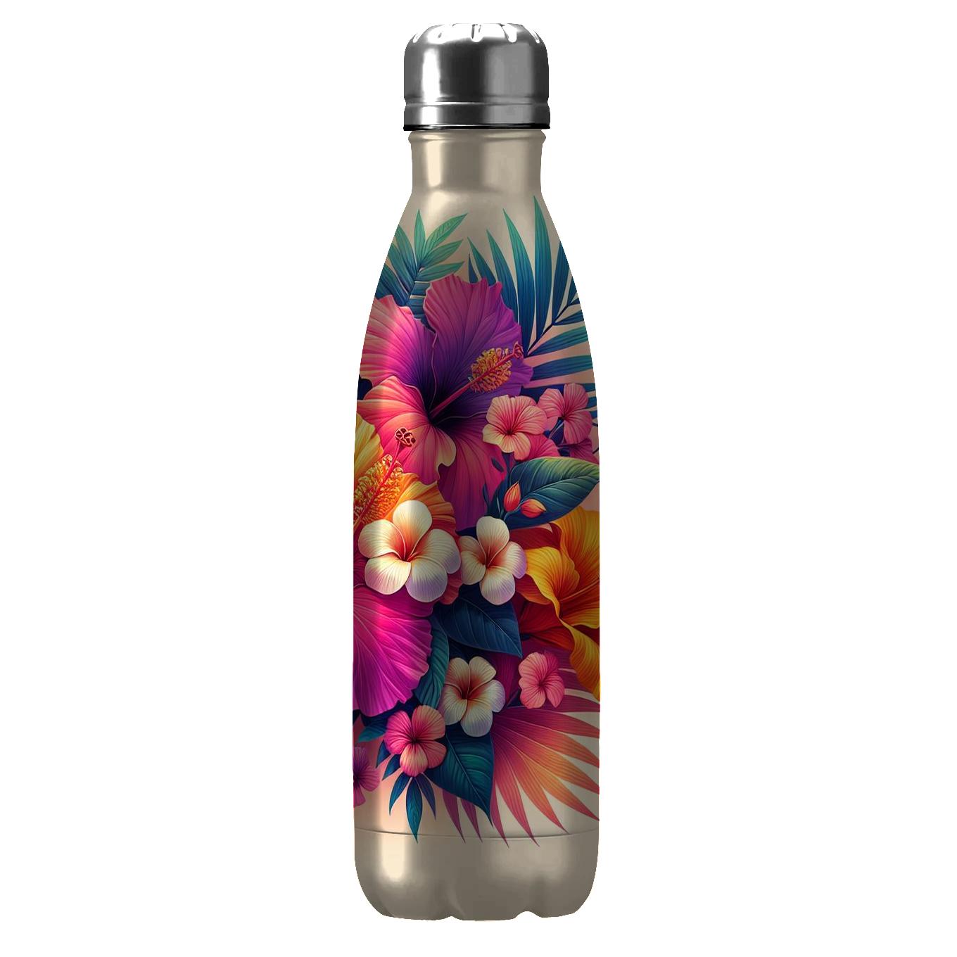 Tropical Sunset Blossoms Tumblers With Lids