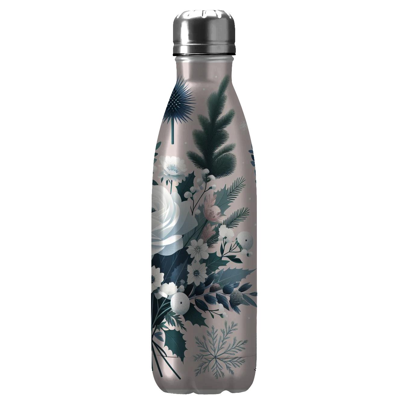 Winter Floral Elegance Tumbler Cups