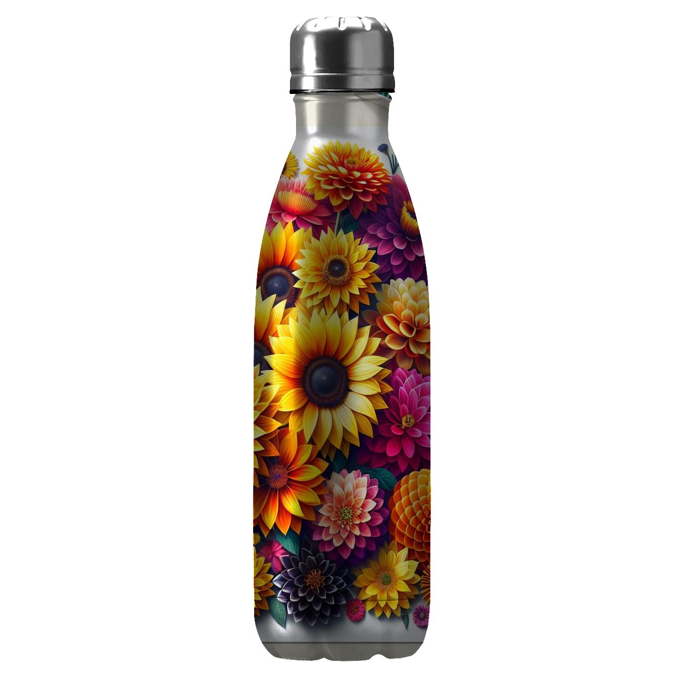 Vibrant Summer Blooms Tumblers With Lids