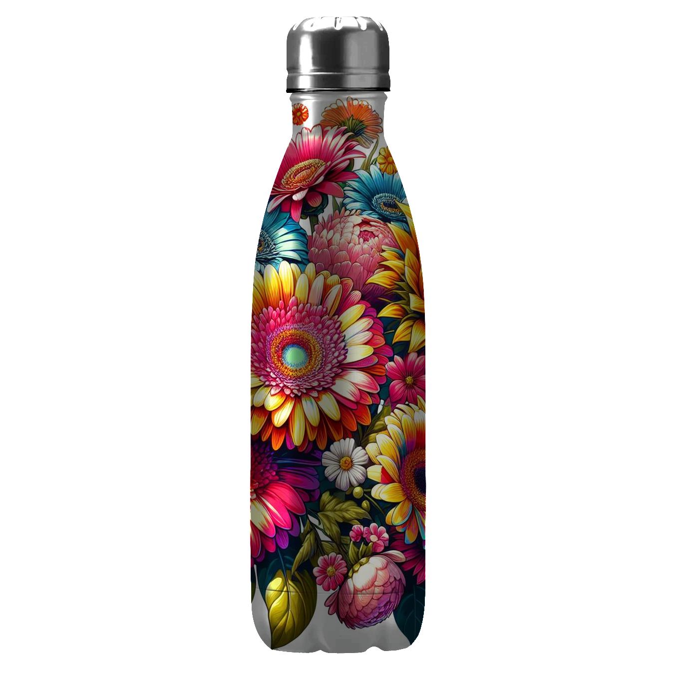 Dynamic Floral Burst Insulated Tumblers