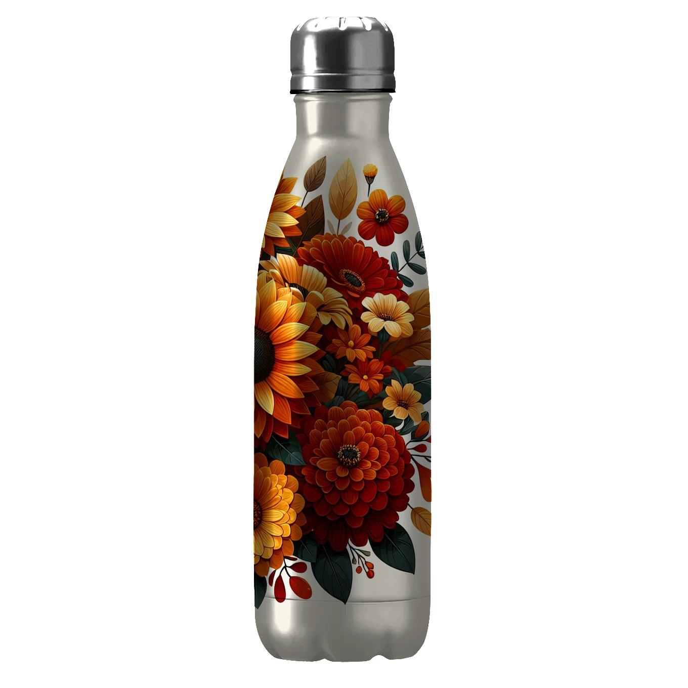 Bountiful Harvest Floral Tumblers With Lids