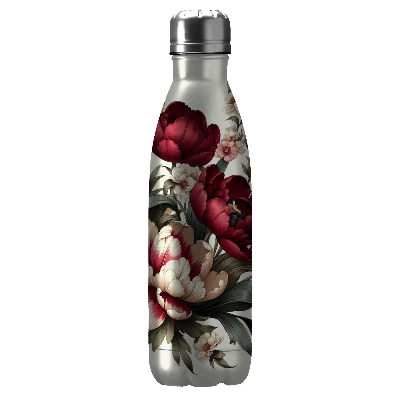 Elegant Floral Symphony Insulated Tumblers