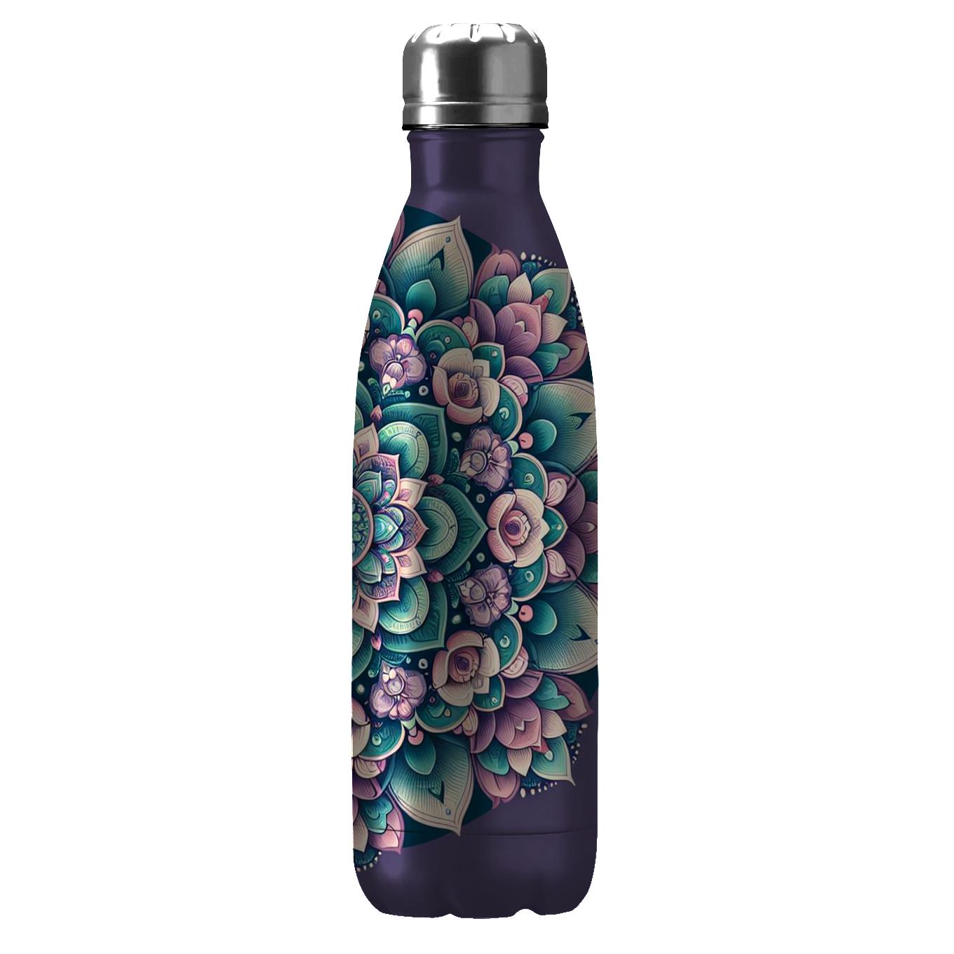 Mystical Floral Mandala Tumblers With Lids