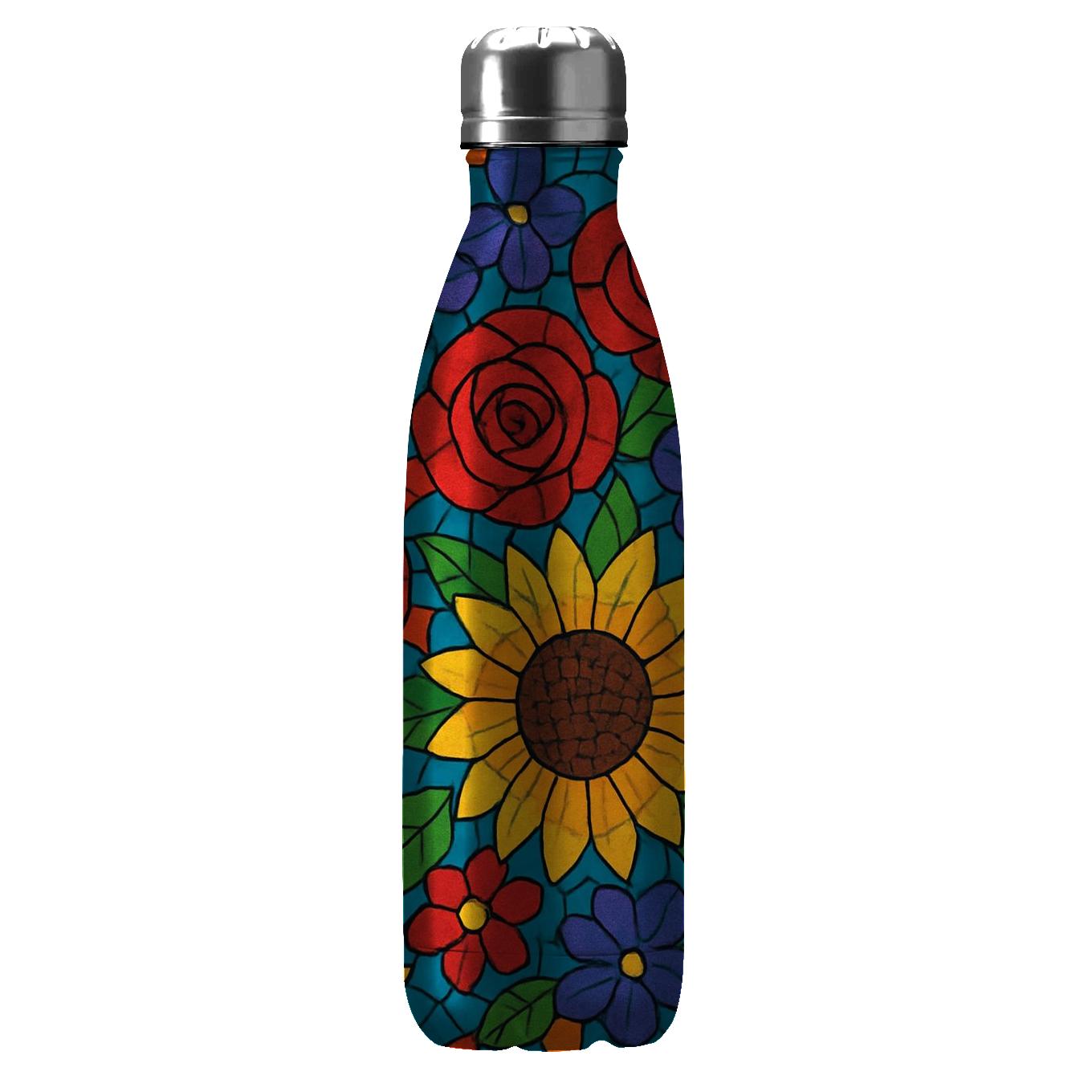 Floral Mosaic Harmony Tumblers With Lids