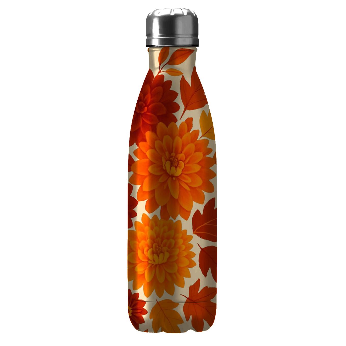 Autumn Floral Cascade Tumblers With Lids