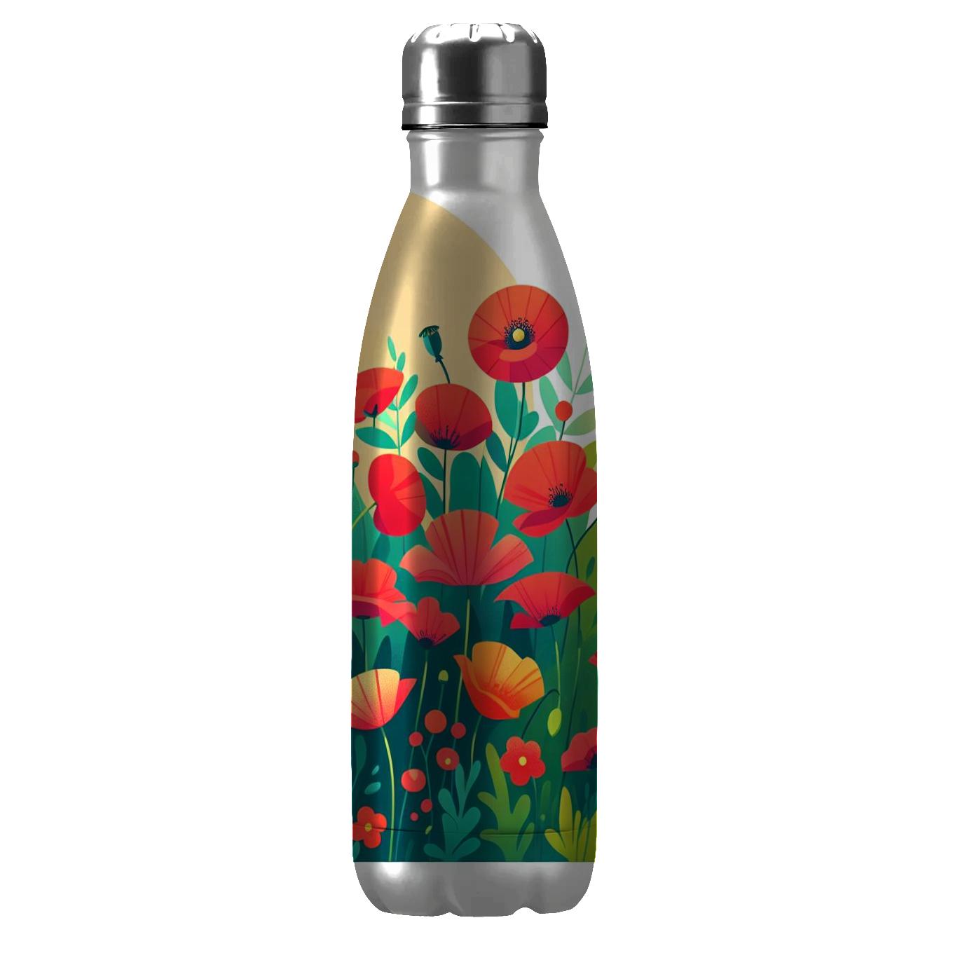 Charming Poppy Field Tumbler Cups