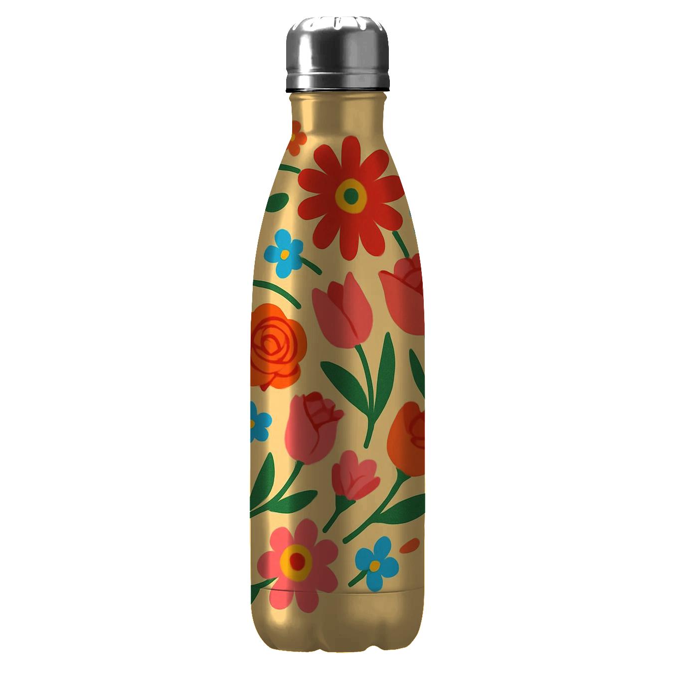 Whimsical Floral Whirl Tumblers With Lids