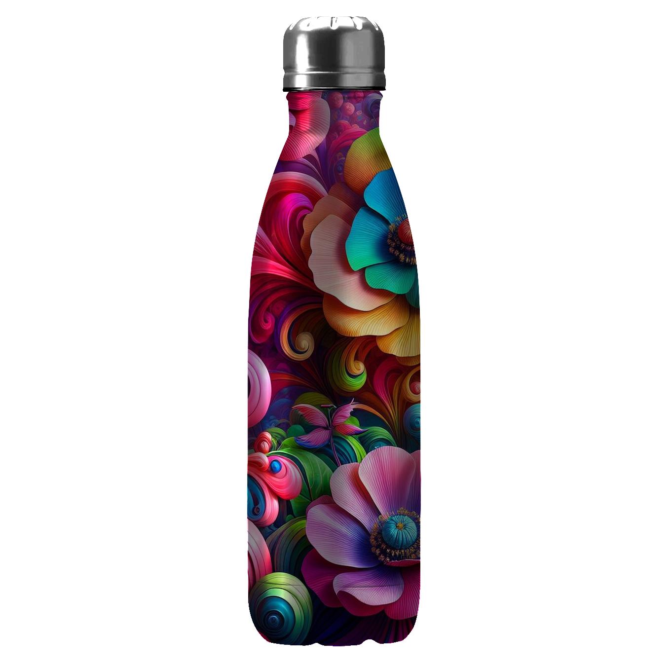 Bold Floral Fantasy Tumblers With Lids
