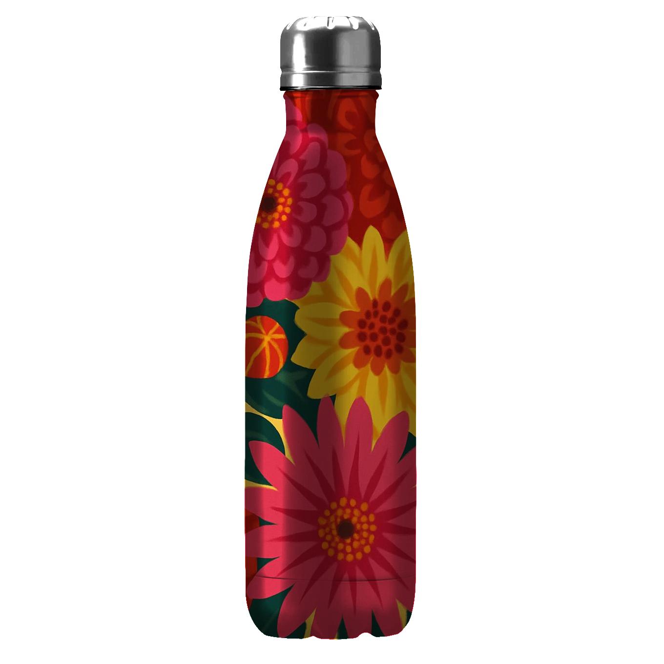 Radiant Dahlia Delight Tumblers With Lids
