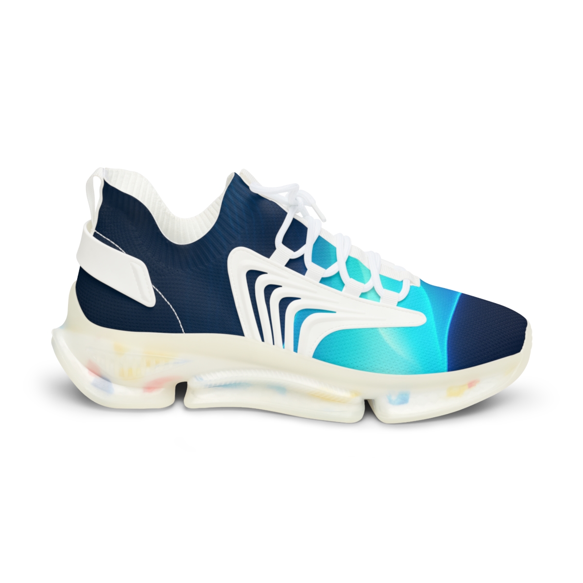 Fractal Pulse Of The Electric Manta unique printed sneakers