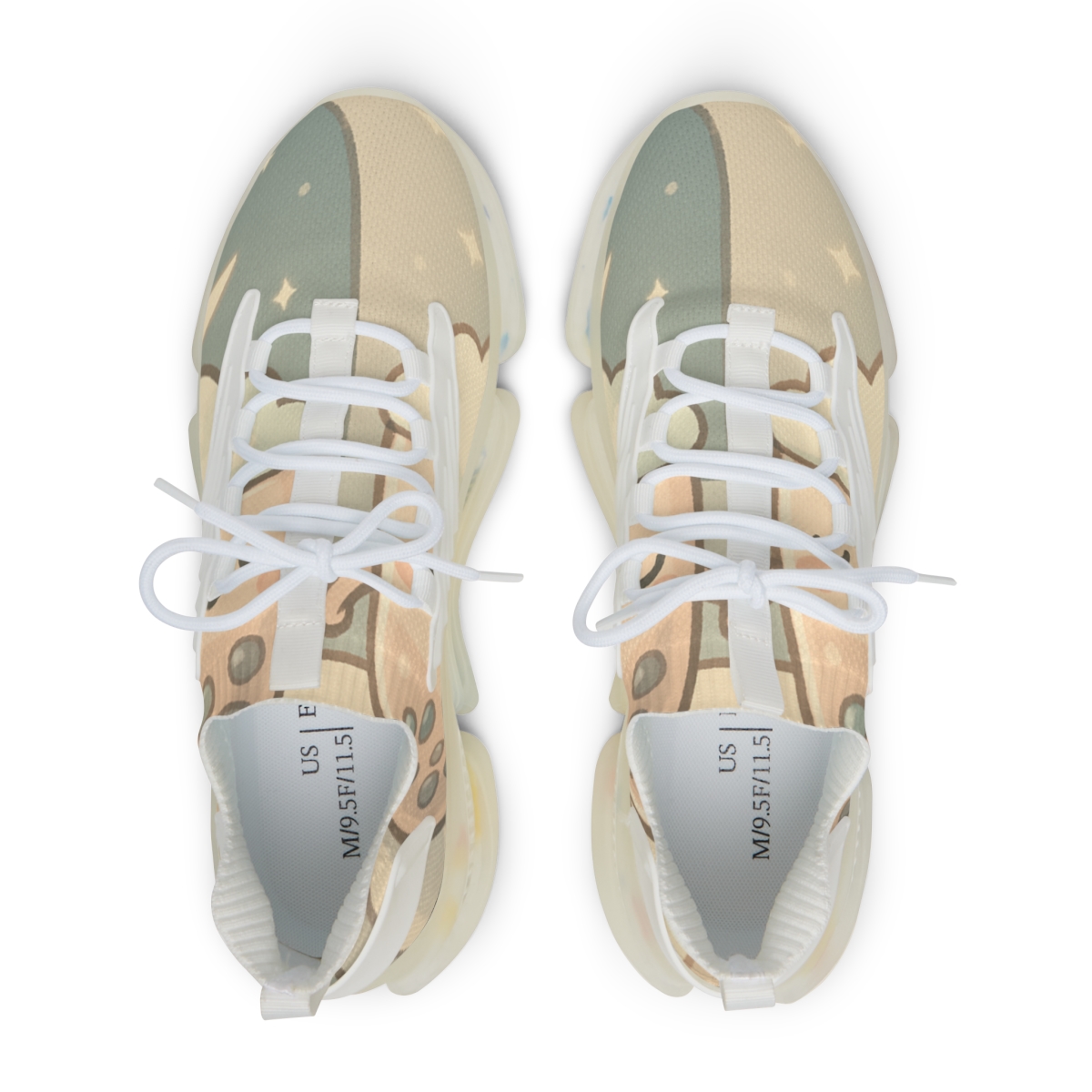 Moon Milk Tea Friends custom sneakers