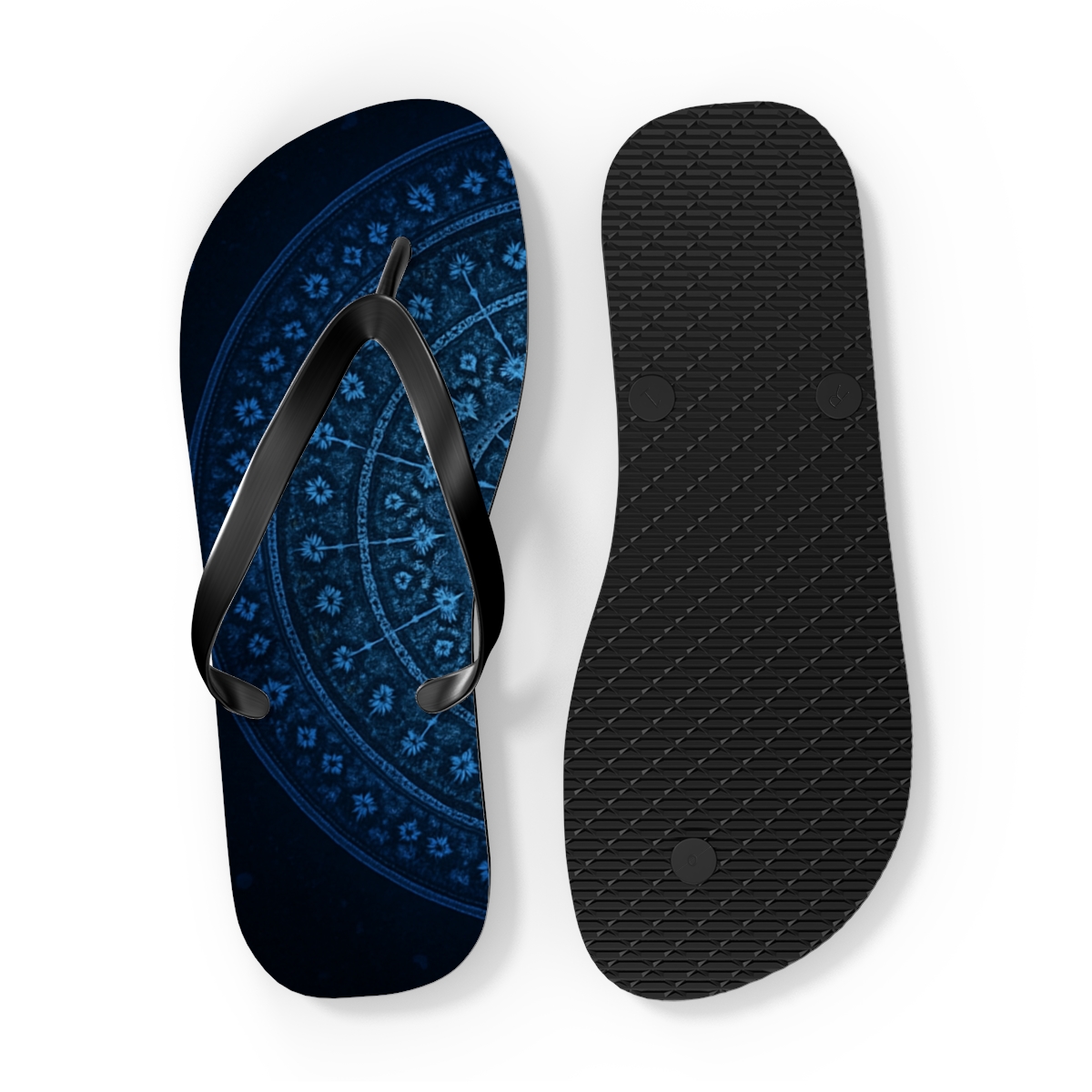 Radial Nebula Lattice custom flip flops